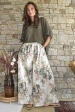 Country Garden Chintz Palazzo Khaki